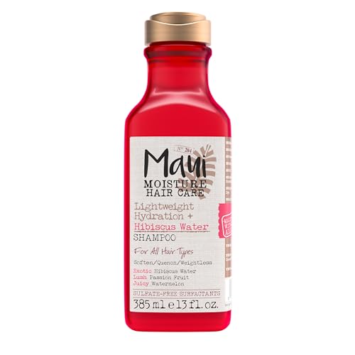 Maui Moisture Hibiscus Water Shampoo - Lightweight Hydration, No Sulfates - 13 fl oz