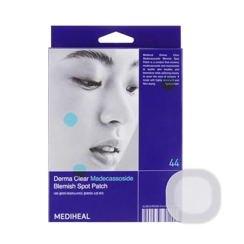 Mediheal Derma Clear Madecassoside Blemish Patch - Fast Healing, Soothes Skin - 44 Count