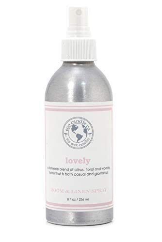 Eco Candle Co. Room & Linen Spray - Fresh Lavender & Rosewood, Natural Ingredients - 8oz