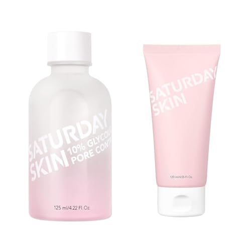 Saturday Skin Pore Clarifying Toner - 10% Glycolic Acid, Hydrating Natural Ingredients - 5oz