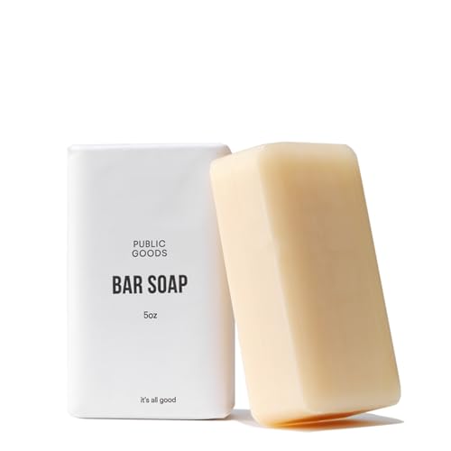 Public Goods Bar Soap - Gentle Cleanser for Sensitive Skin, Natural Essential Oils - 5oz