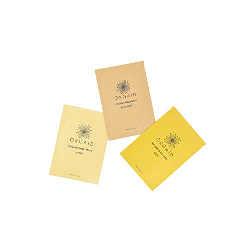 ORGAID Organic Sheet Mask - Anti-Aging & Moisturizing, Made in USA - Single Use