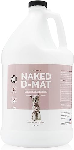 Bark2Basics Naked D-Mat Dog Conditioner - Gentle Detangler, No Additives, 1 Gallon