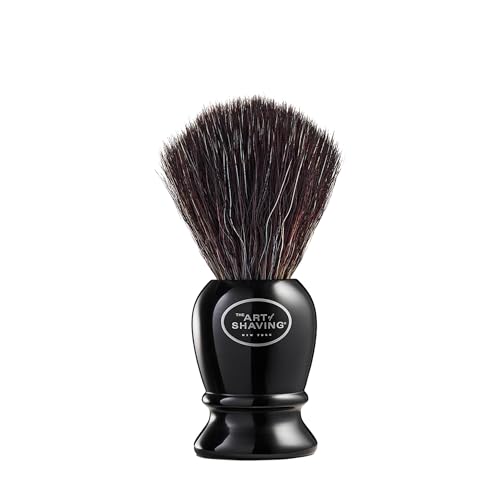 The Art of Shaving Shaving Brush - Premium Synthetic Fibers for Rich Lather, Black Handle