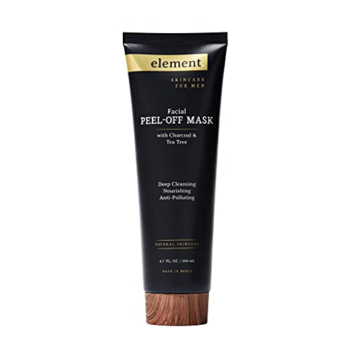 Element Charcoal & Tea Tree Peel Off Face Mask - Deep Cleansing, Detoxifies Pores - 100ml