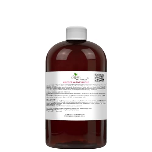 Dr Joe Lab Cosmetic Preservative Blend - Broad-Spectrum Efficacy for DIY Skin Care - 16oz