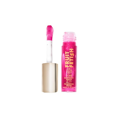 Milani Lip Oil - Hydrating Gloss with Fruit Extracts, Non-Sticky Comfort - Raspberry Peach