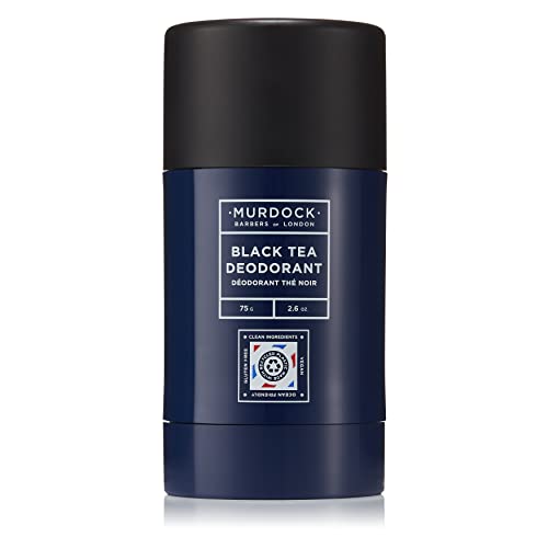Murdock London Black Tea Deodorant - Skin-Friendly, Natural Ingredients, Elegant Scent - 75g