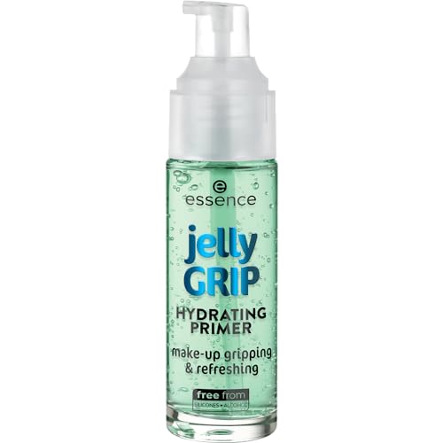 essence Jelly Grip Hydrating Primer - Hydrates Skin, Long Lasting Makeup, Vegan - 1.01oz