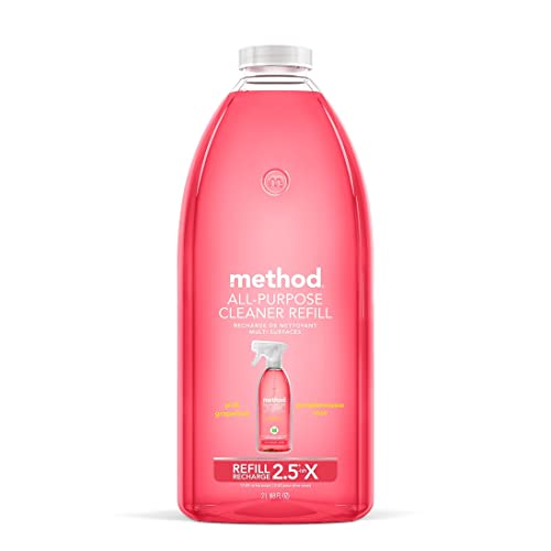 Method All-Purpose Cleaner Refill - Plant-Based, Biodegradable, Pink Grapefruit Scent - 68oz