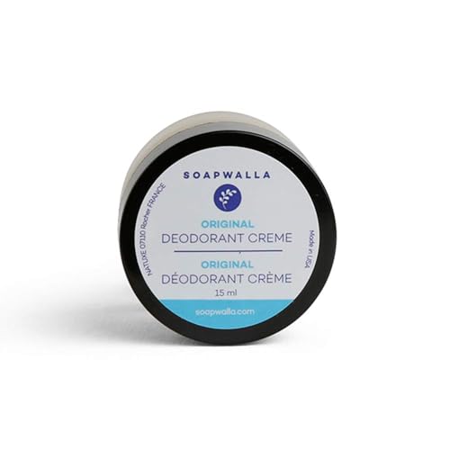 Soapwalla Deodorant Cream - Aluminum-Free, Vegan & Cruelty-Free, Lavender-Peppermint - 0.5 oz