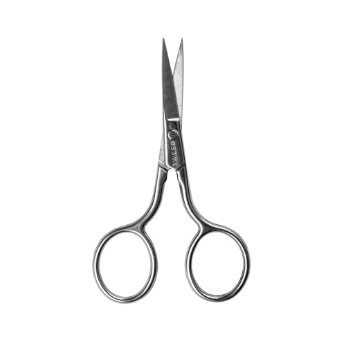 SWEED Stainless Steel Scissor - Precision Brow & Lash Trimming, Vegan, Cruelty-Free - Eco Bag