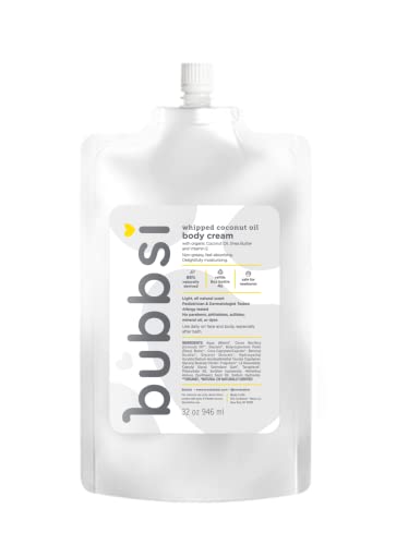 Bubbsi Baby Body Lotion - Deep Moisture for Dry Skin, Eczema, Baby Acne - Organic, Vegan 32oz