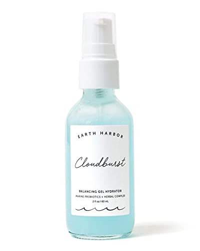 Earth Harbor Cloudburst Gel Moisturizer - Hydrates & Balances Skin, Vegan, 2oz
