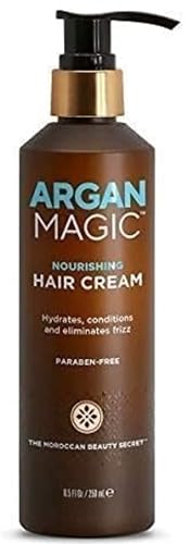 Argan Magic Nourishing Hair Cream - Hydrates & Reduces Frizz, Paraben & Cruelty Free - 8.5 oz
