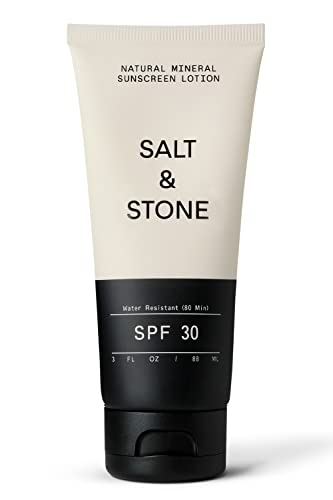 SALT & STONE Mineral Sunscreen SPF 30 - Broad Spectrum Protection, Nourishing Botanicals - 3 fl oz
