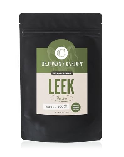 Dr. Cowan's Garden Leek Powder - Nutrient-Rich Flavor Booster, Organic & Non-GMO - 50 Servings