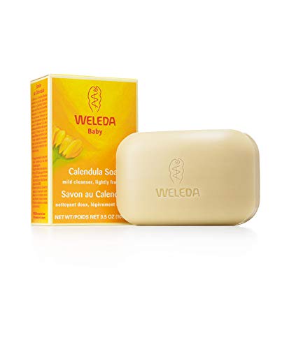 Weleda Calendula Bar Soap - Gentle Cleanser with Calendula & Chamomile, 3.5oz