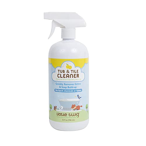 Little Twig Tub and Tile Cleaner - Natural Plant Extracts, Safe for All Surfaces - 32oz