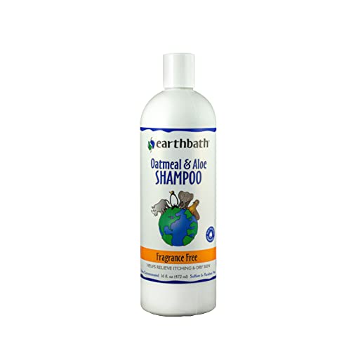 earthbath Oatmeal & Aloe Dog Shampoo - Itchy Skin Relief, Cruelty-Free, 16 Oz