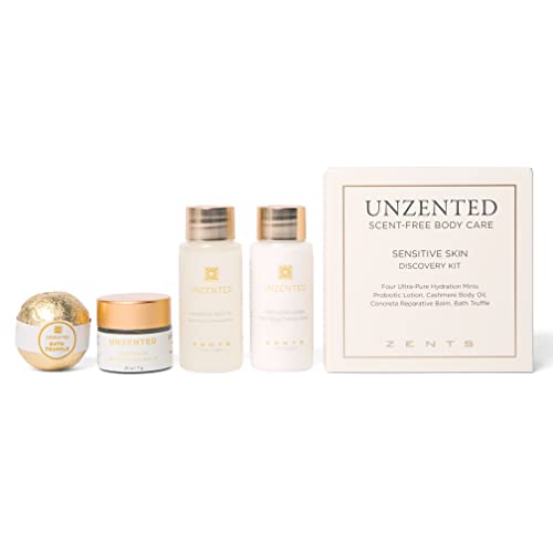 Zents Body Care Set - Hydrating Probiotic Lotion & Repair Balm for Sensitive Skin - 4 pcs