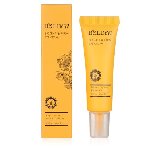 BOLDEN Bright & Firm Eye Cream - Reduces Dark Circles & Puffiness, Hydrates & Firms - 0.5 Fl Oz