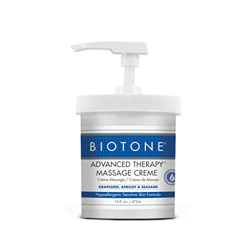 BIOTONE Massage Oil - Hypoallergenic, Moisturizing, Non-Greasy, Ideal Glide - 8oz