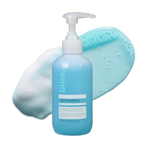 Bliss Fab Foaming 2-In-1 Cleanser - Deep Cleans, Exfoliates with Bamboo Buffers - 6.4 Fl Oz