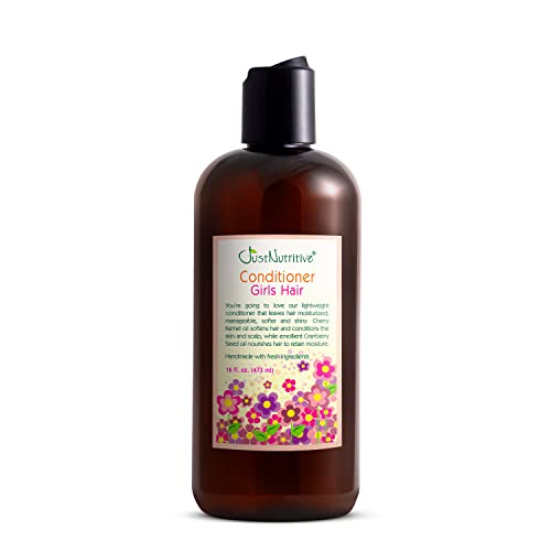 Just Nutritive Girl's Hair Conditioner - Nourishes & Restores Shine, Natural Ingredients - 8oz