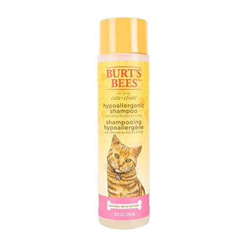 Burt's Bees Cat Shampoo - Moisturizing with Shea Butter & Honey for Sensitive Skin - 10 Fl Oz