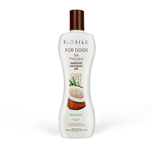 BioSilk for Dogs Shampoo - Restores Moisture, Nourishes with Coconut Oil - 12 Fl Oz