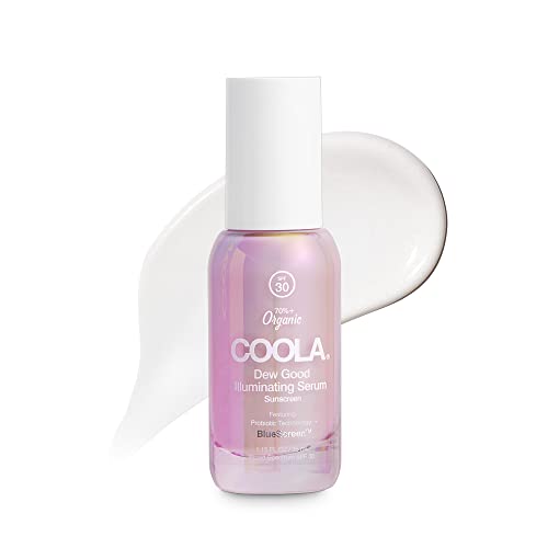 COOLA Organic Dew Good Probiotic Serum SPF 30 - Hydrating, Blue Light Protection - 1.15 Fl Oz