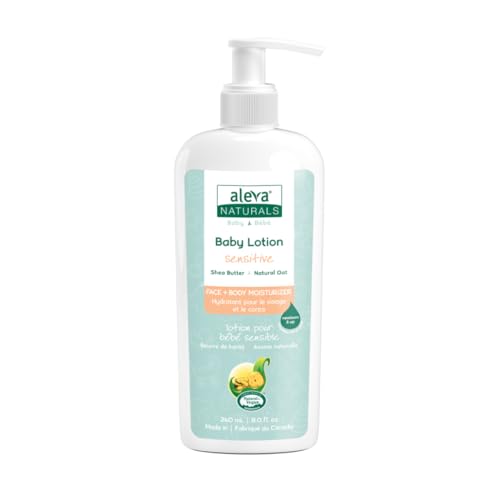 Aleva Naturals Baby Lotion - Soothes Sensitive Skin, Natural Ingredients - 8 fl. oz / 240ml