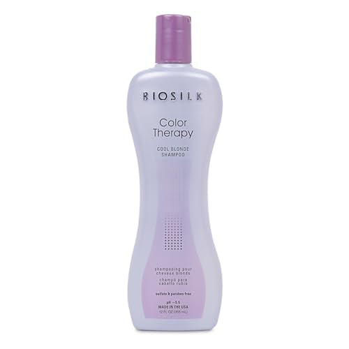 BioSilk Color Therapy Shampoo - Protects Blonde Color, Balances Brassy Tones - 12 Oz