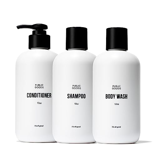 Public Goods Shampoo & Conditioner Set - Nourishing, Hydrating, Vegan - 12 Fl Oz Bottles