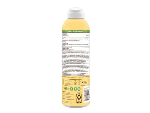 Babo Botanicals Sheer Zinc Sunscreen Spray SPF30 - Gentle, Water Resistant, Fragrance-Free - 6oz