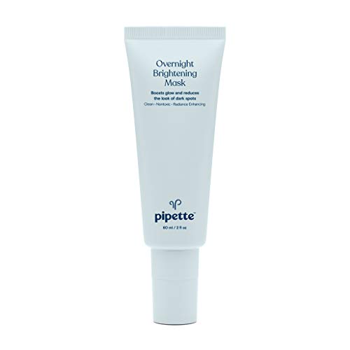 Pipette Face Mask - Brightening Overnight Exfoliator with Squalane & Hyaluronic Acid - 2 fl oz