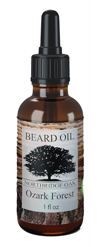 Northridge Oak Beard Oil - Nourishes & Softens, Mild Oak Scent - 100% Natural, 1 fl oz