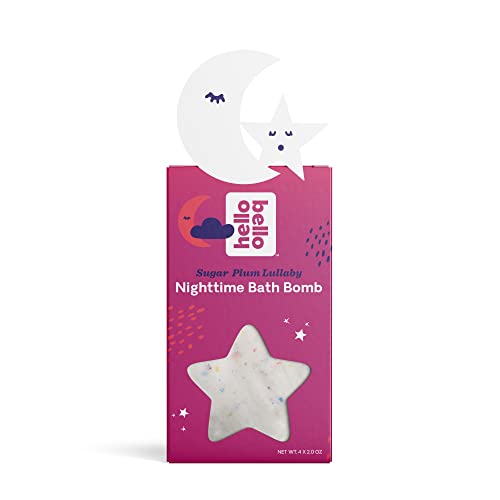 Hello Bello Bath Bombs - Ultra Nourishing, Vegan, Lavender Scent - 4 Count for Kids