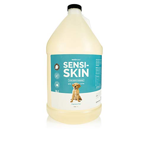 Bark 2 Basics Sensi-Skin Dog Shampoo - Gentle Clean for Sensitive Skin, 1 Gallon, Fragrance Free