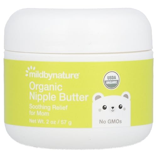 Mild By Nature Nipple Butter - Soothing Relief for Tender Skin, USDA Organic - 2 oz