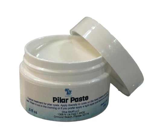 Diva Stuf Pilar Cyst Relief Paste - Eases Discomfort, Natural Ingredients - 1/2 oz Jar