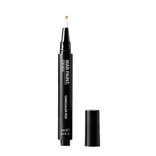 War Paint For Men Liquid Concealer - Covers Dark Circles, Vegan & Cruelty-Free - Light Shade, 3ml