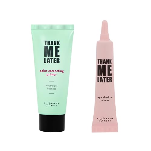 Elizabeth Mott Face Primer Duo - Color Correcting, Cruelty-Free, Anti-Aging - 30g & 10g