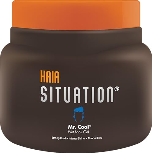 Mr. Cool Hair Gel - High Hold Finish, Frizz Control, Alcohol-Free, 16oz
