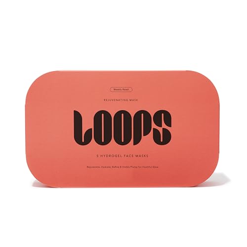 LOOPS WEEKLY RESET Face Mask Kit - Hydrate, Plump, Refine - Pore Refining, 5 Hydrogel Masks