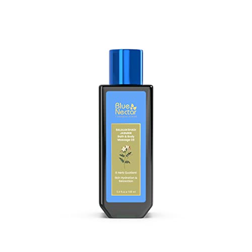 Blue Nectar Jasmine Body Oil - Intense Moisturization, Natural Ingredients - 3.4 fl oz