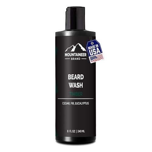 Mountaineer Brand Beard Wash - Nourishing Cleanse, Natural Oils, Timber Scent - 8oz