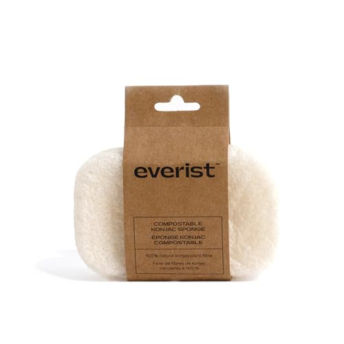 Everist Facial Cleansing Sponge Set - Gentle Exfoliation, 100% Natural, Biodegradable - 1 Each