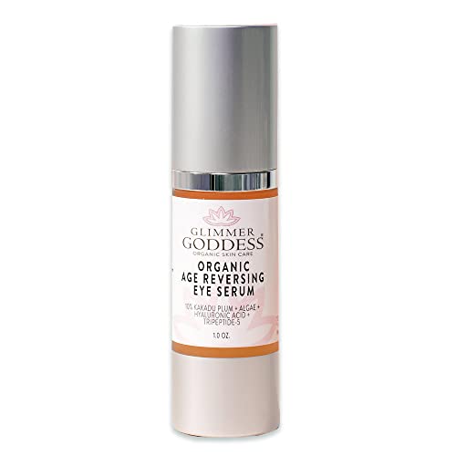 Glimmer Goddess Eye Serum - Restores Elasticity, Brightens & Hydrates - 1 oz, Anti-Aging Formula
